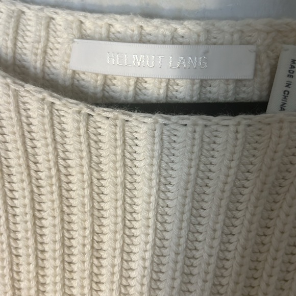 Helmut Lang Linda Cotton & Wool crop sweater XL - Picture 6 of 9